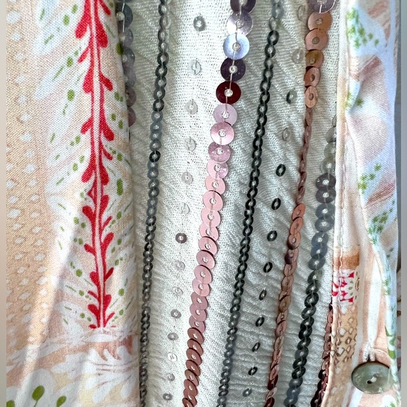 $250 Anthropologie lovers! MADE IN ITALY  Boho mini oversized dress S viscose - Picture 12 of 14